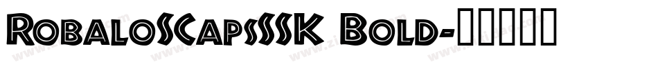 RobaloSCapsSSK Bold字体转换